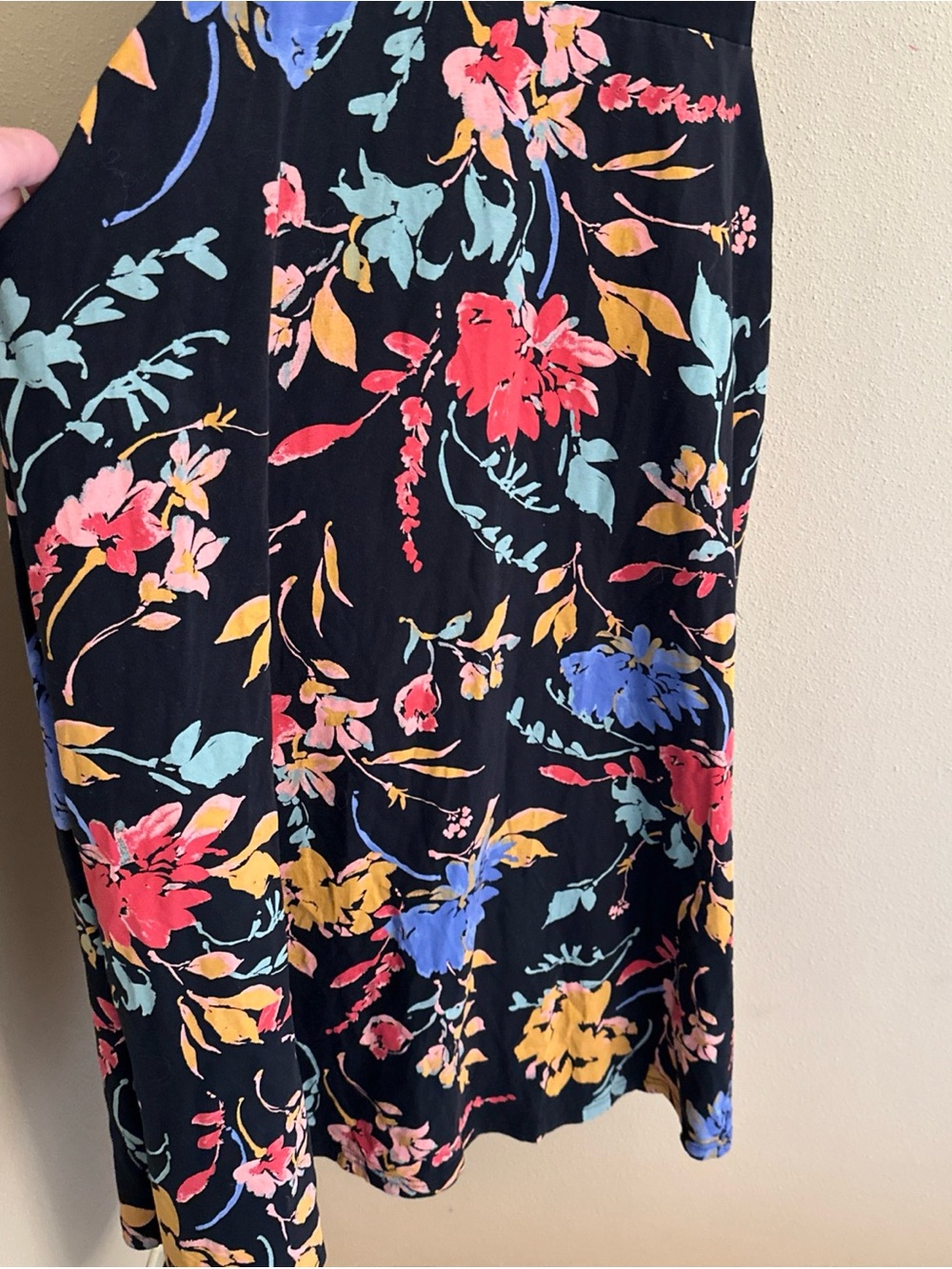 Pact organic cotton fit & flare midi dress pockets floral earthenware size small - Picture 2 of 6